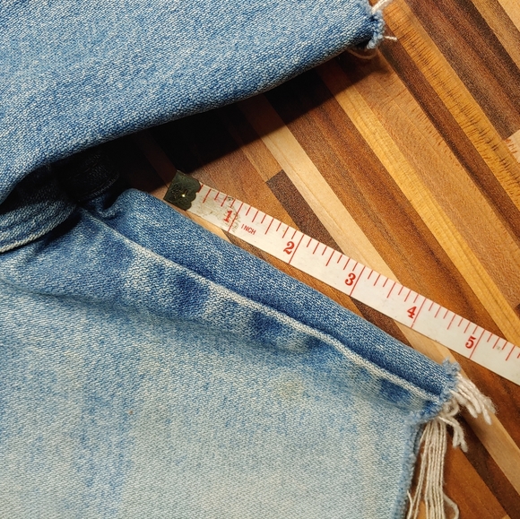 Vintage Wrangler Jean Cut Off Shorts 33 x 34 13MWZPW Western Cowgirl Rodeo - Picture 9 of 11